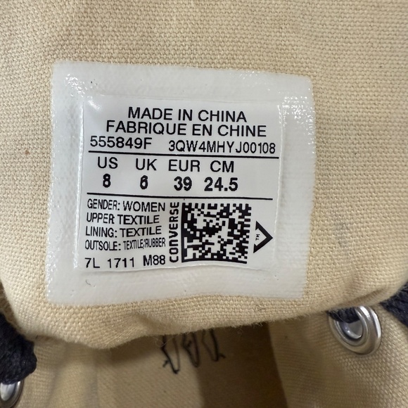 Converse All Star Chuck Taylor High Top Cheetah Pink Black Beige Womens Sz 8 - Picture 15 of 16